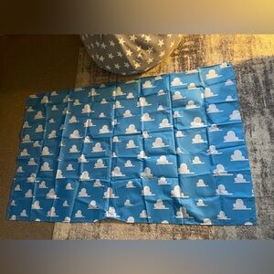 Cloud Fabric Backdrop 44x72 with grommets. Perfect for birthday party.